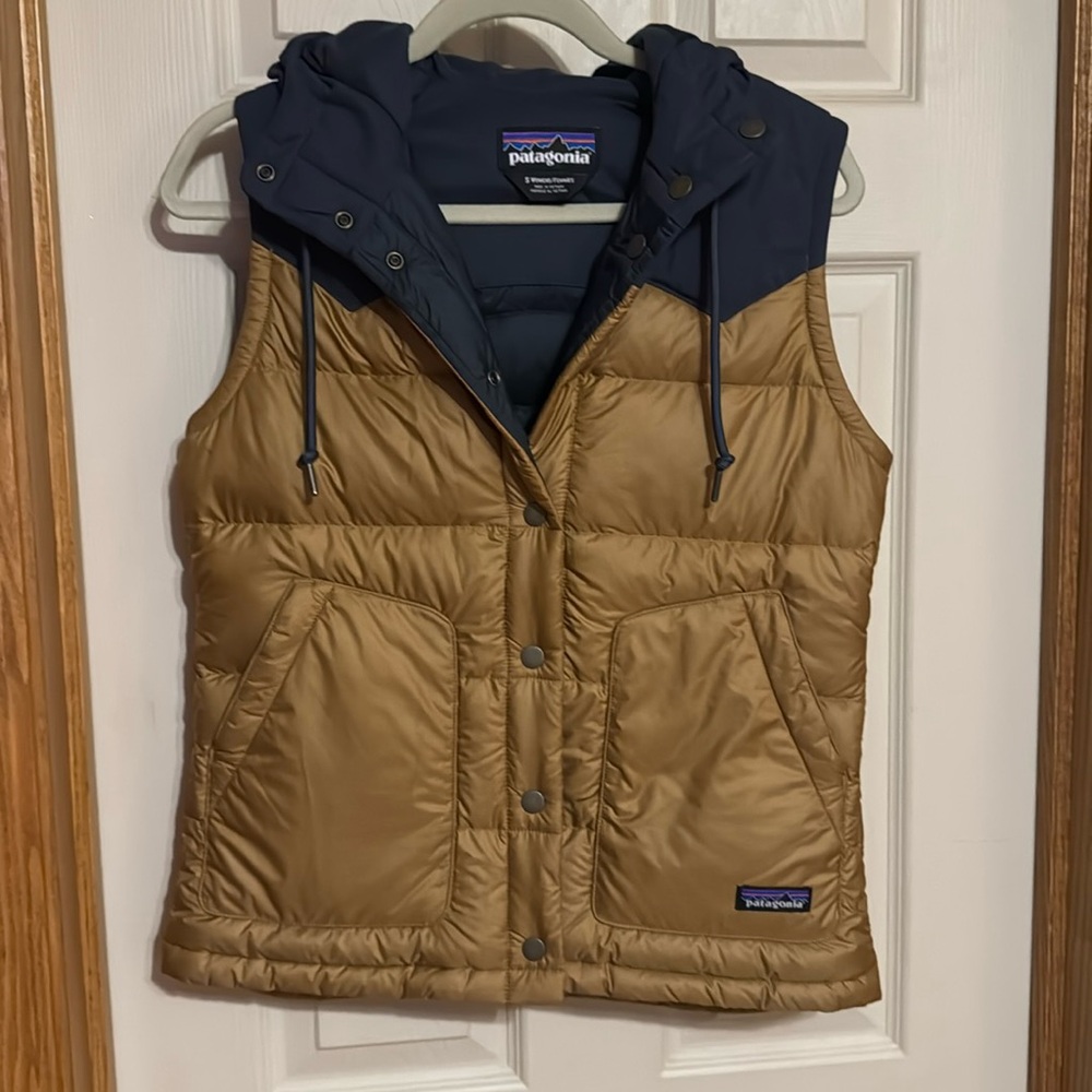 Patagonia Bivy Vest - Small - Blue and Gold